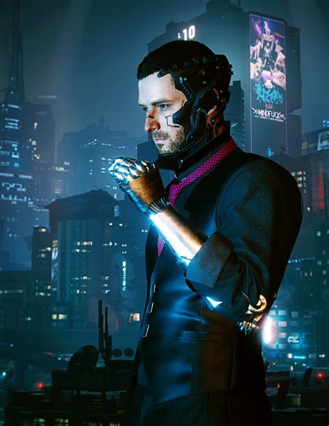 cyberpunk 2077 good looking male v