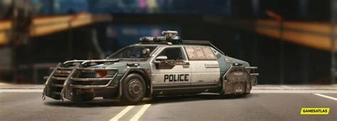 cyberpunk 2077 police car lights