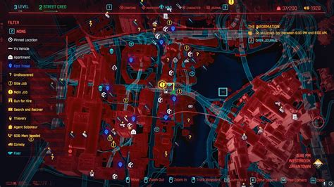 cyberpunk 2077 quest map