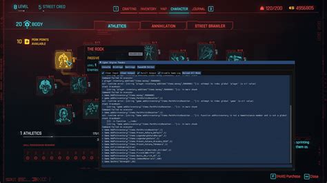 Cyberpunk Console Commands List