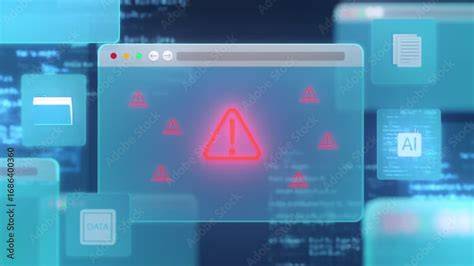 不審な検索結果に注意を促すセキュリティ警告のイメージ