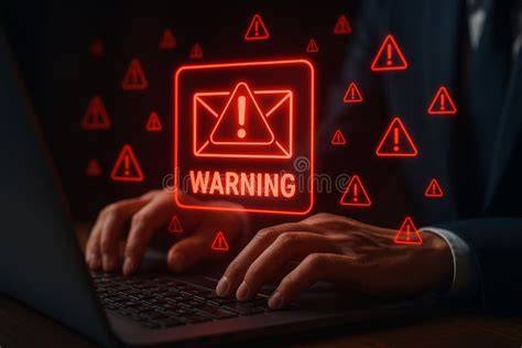 フィッシングやマルウェアへの警戒を示すパソコン画面の警告イメージ