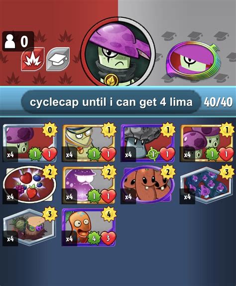Cycle Cap Pvz Heroes