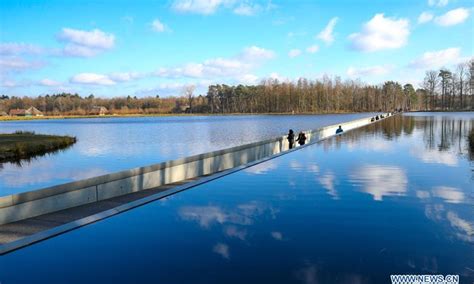 cycling through water - bokrijk