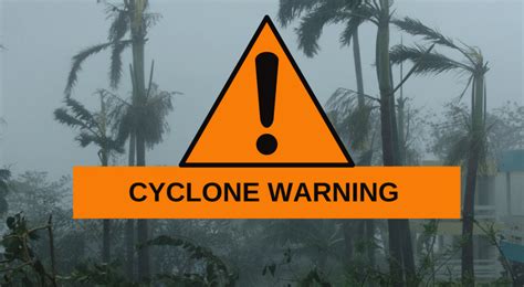 cyclone warning is issued by government