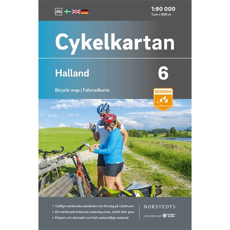 Cykelkarta Vättern runt (södra delen) Sweden by Bike
