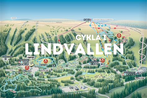 Cykla i Lindvallen Se karta & leder Magasin Sälen