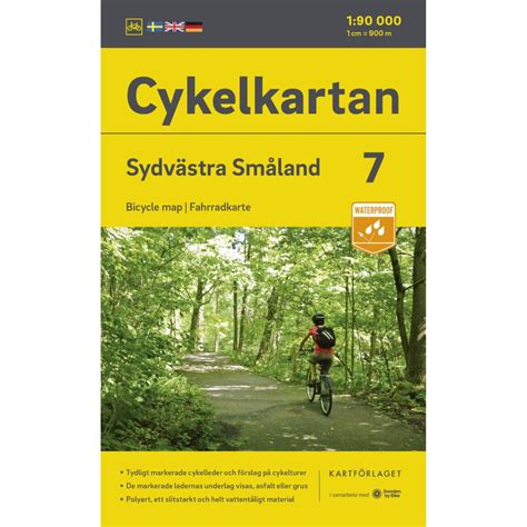 Cykelkarta Sydöstra Småland Växjö Sweden by Bike