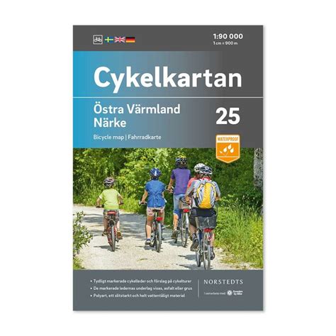 Cykelkarta Södra Värmland Karlstad Sweden by Bike