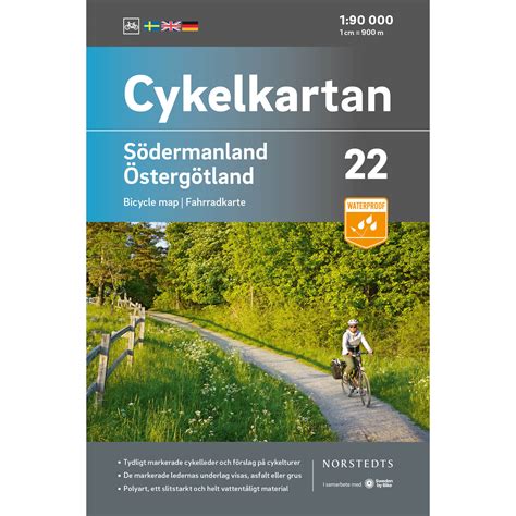 Cykelkarta Södermanland / Östergötland Sweden by Bike