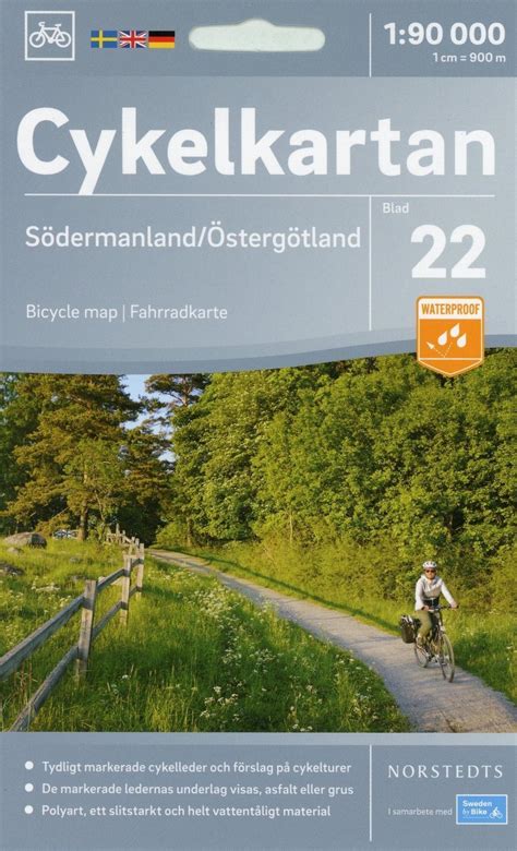Cykelkartan Norstedts Radwanderkarte Sydöstra Smaland Buch