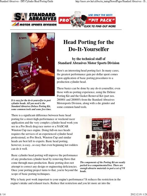 Cylinder Head Porting Guide Pdf