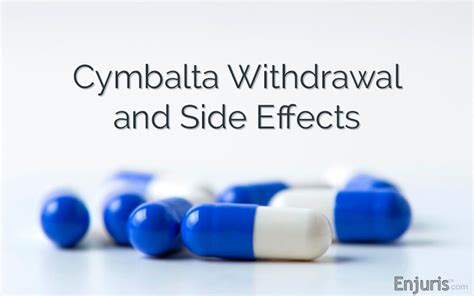 cymbalta coming off side effects