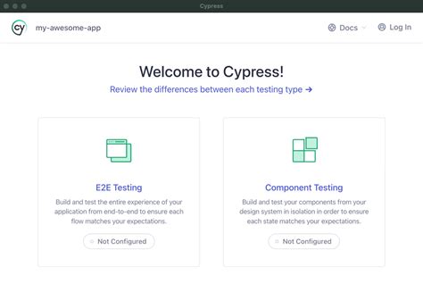 Cypress Component Testing Docs