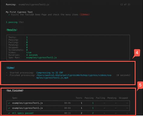 cypress run component test command line