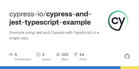 cypress typescript example github