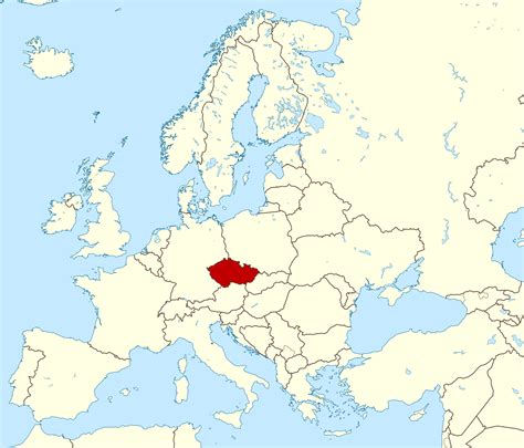 czech republic location in europe