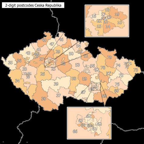 Czech Republic Zip Code Map