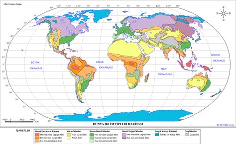 dünyada iklim tipleri haritası