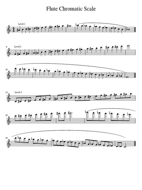 D Chromatic Scale Flute
