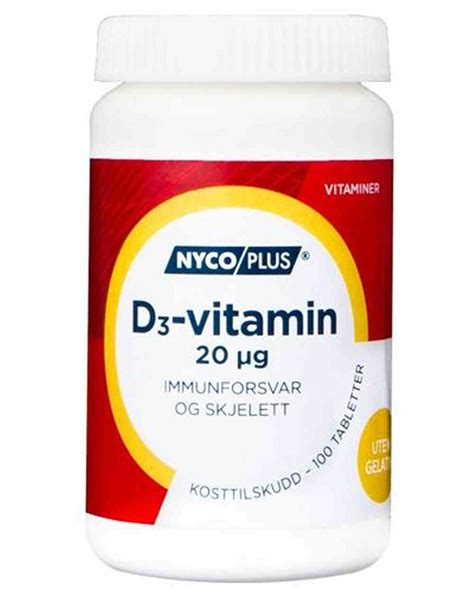 d vitamin tilskudd