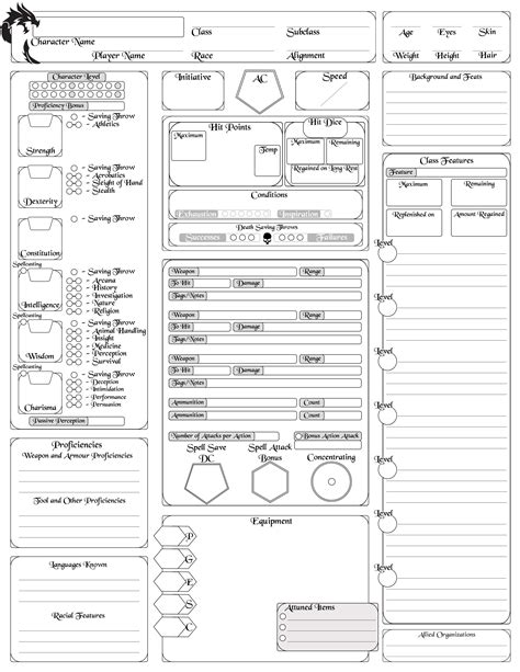 Jillian of Midgard custom Illustrated D&D 5th Edition Character sheets! Dnd character sheet