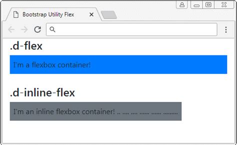 D-Flex Vs D-Inline-Flex