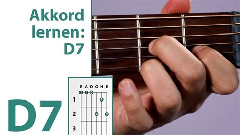 Gitarre D7 Akkord in 1 Minute YouTube