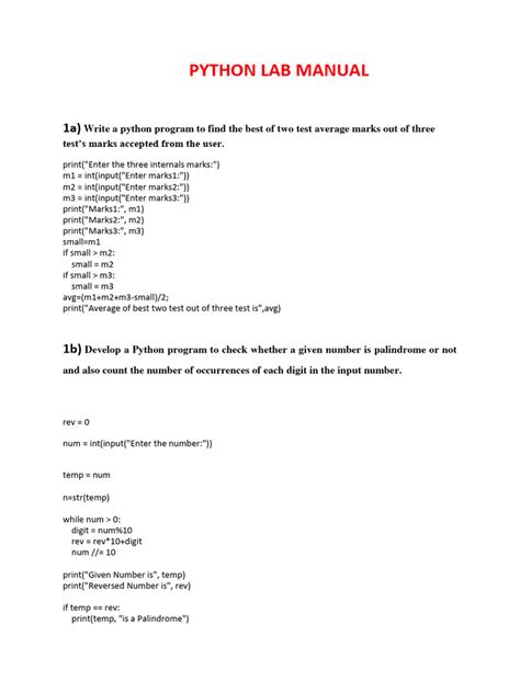 Daa Lab Manual In Python