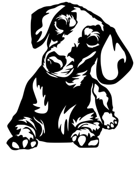 dachshund stencil