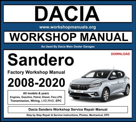 dacia sandero maintenance manual
