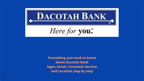 dacotah bank login my account