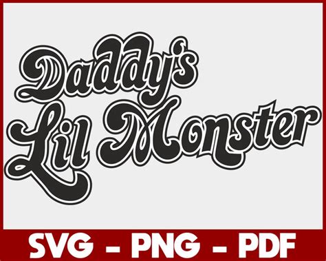 Harley Quinn Daddy's Lil Monster, HD Png Download kindpng