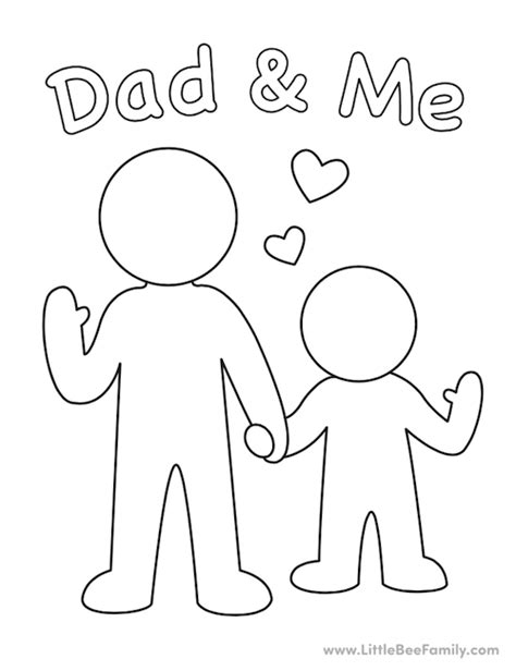 I love Daddy Coloring Page Twisty Noodle