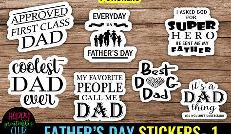 Dads Gift Stickers Printable Father's Day Labels Lia Griffith