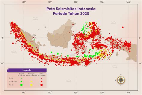 daerah sebaran gempa di indonesia
