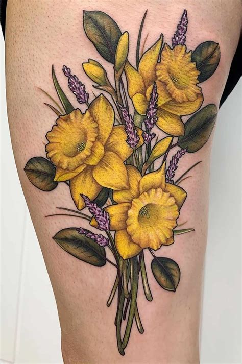 The Best Daffodil Flower Tattoo Designs 2023