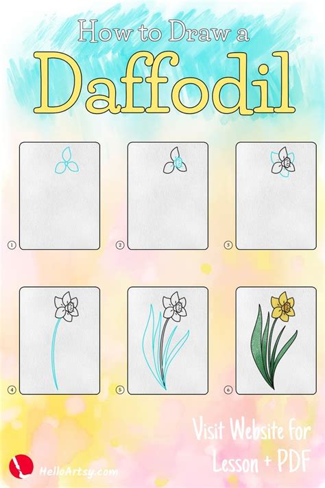 Daffodil Drawing Tutorial