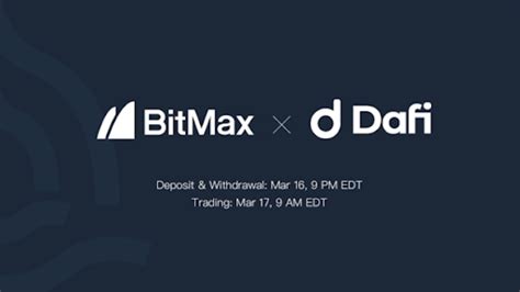 dafi to list dafi token with bitmax 9569