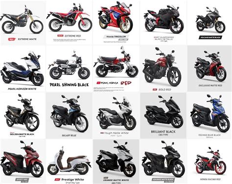 Daftar Motor Honda Terbaru