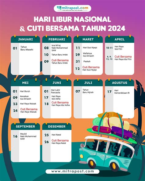 daftar cuti bersama tahun 2024