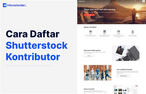 daftar di shutterstock