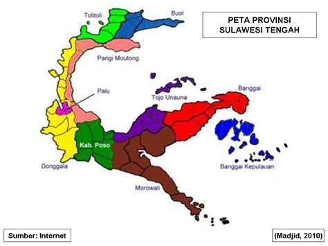 daftar kabupaten di provinsi sulawesi tengah