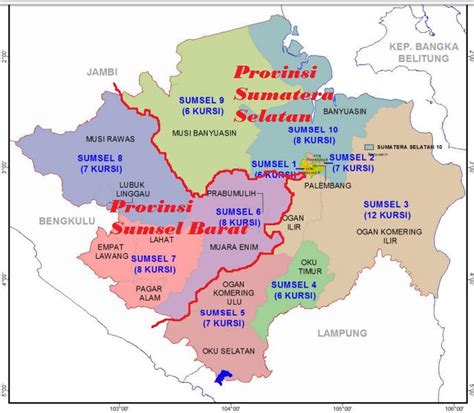 daftar kabupaten di sumatera selatan