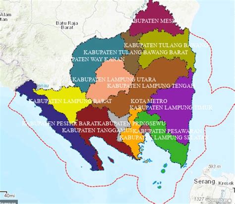 daftar kota dan kabupaten di lampung