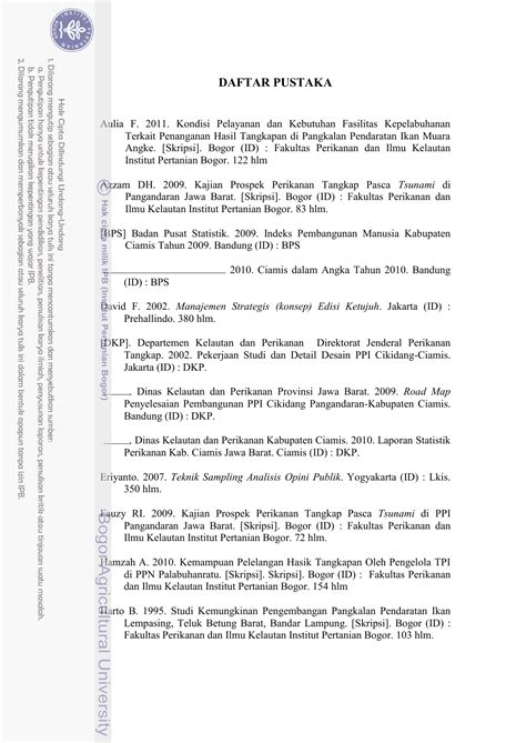 Penulisan Daftar Pustaka Ipb Dunia Sosial