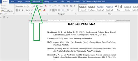 Cara Membuat Daftar Pustaka Dengan Format Otomatis Di Microsoft Word