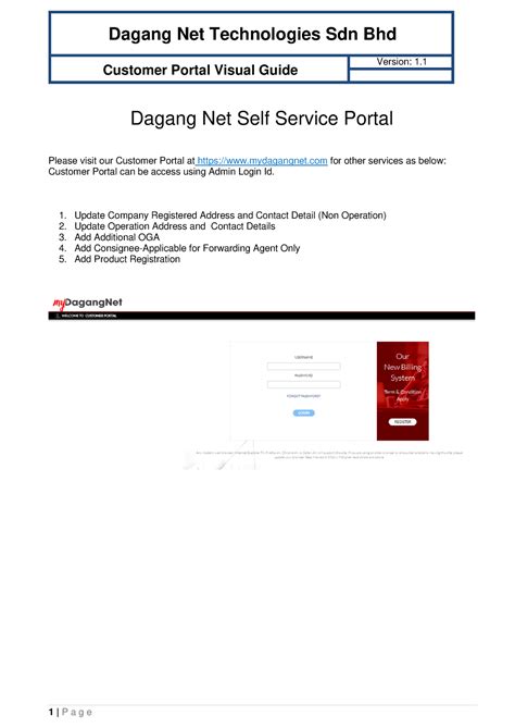 dagang net customer portal