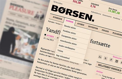 dagbladet børsen danske aktiekurser