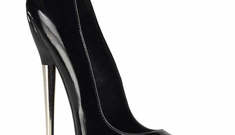 Black Varnished 16 cm DAGGER12 Women Pumps Shoes Stiletto